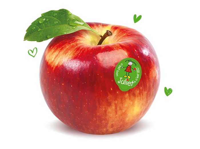 Eating the skin of Juliet® organic apples. - Juliet Apple